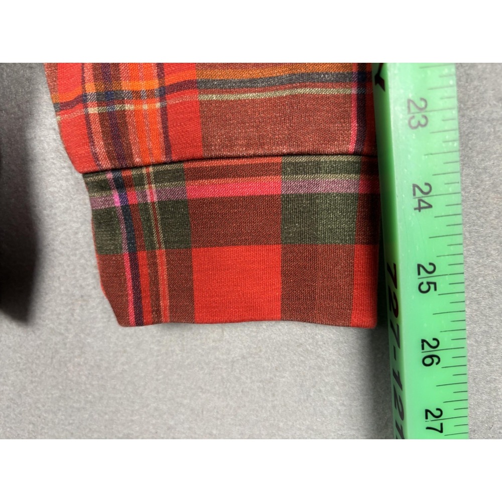 Polo Sport Ralph Lauren Shirt Mens Medium Red Plaid Madras Rugby Classic Fit - Picture 14 of 16